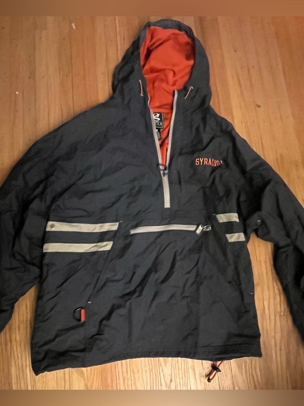 Vintage Waterproof Syracuse Zip-up Jacket with Mesh Interior